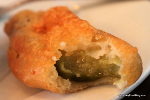 fried pickle inside Rose and Crown