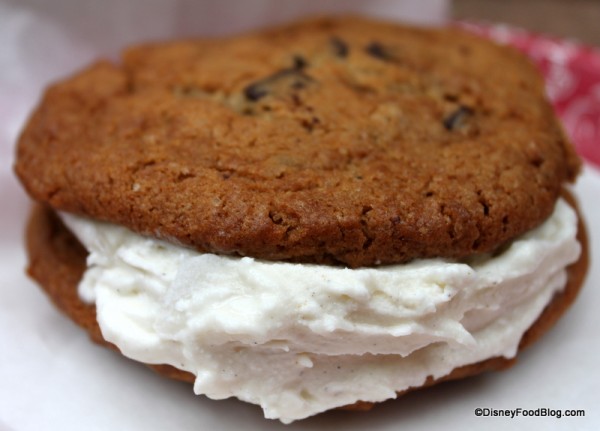 homemade cookie ice cream sandwich