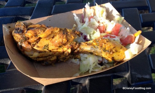 Harissa and Lamb Confit Chicken Drumettes with Chermoula and Cucumber Salad