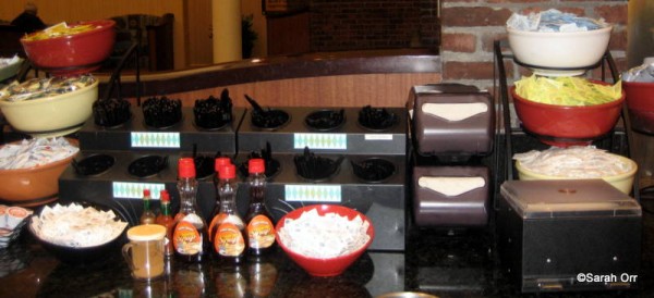Breakfast condiment bar