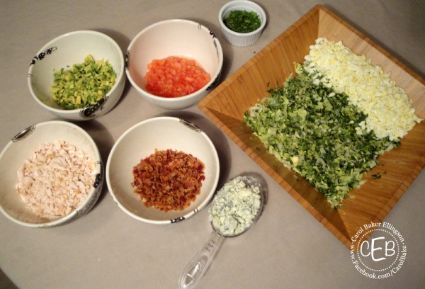Cobb Salad Ingredients Chopped