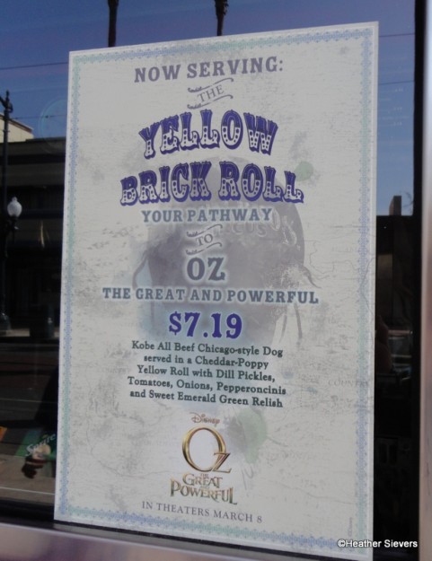 Award Wieners Yellow Brick Roll Hot Dog Signage