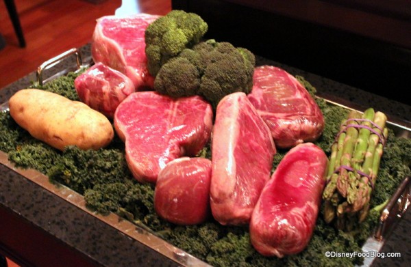 Display of Meats and Sides Shulas