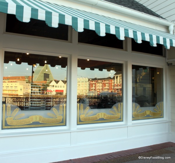 exterior of bakery workspace picture windows