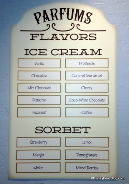l'artisan des glaces ice cream and sorbet flavors
