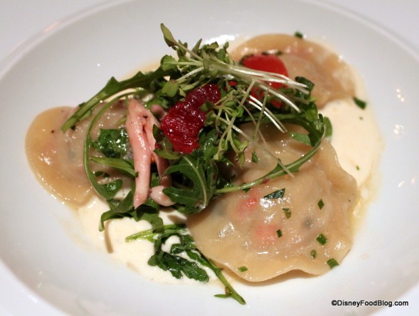 lobster ravioli Le Cellier