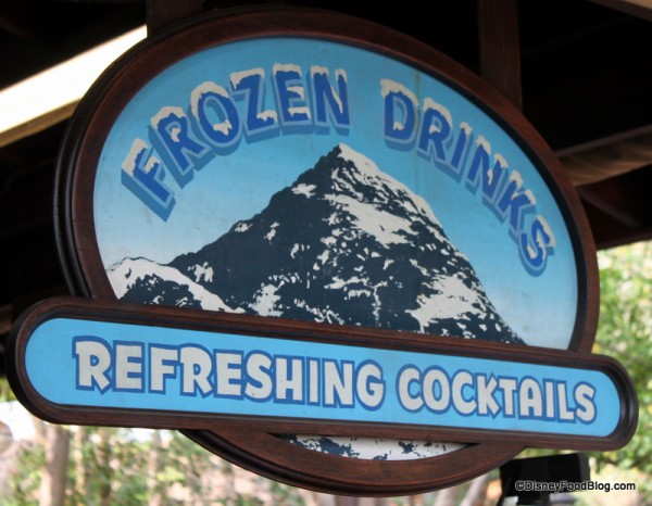 sign at upcountry drinks