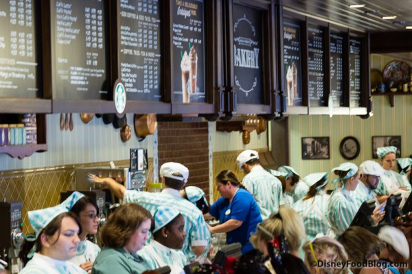 Magic Kingdom Starbucks Behind Counter