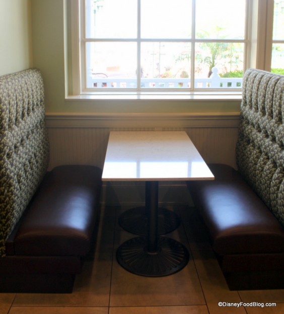 booth seating Gasparilla Island Grill