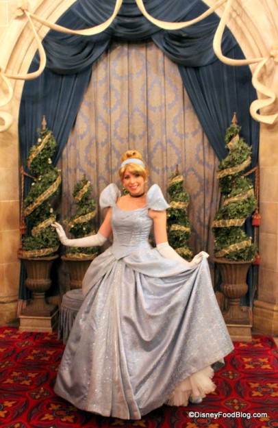 cinderella in lobby for photos cinderellas royal table