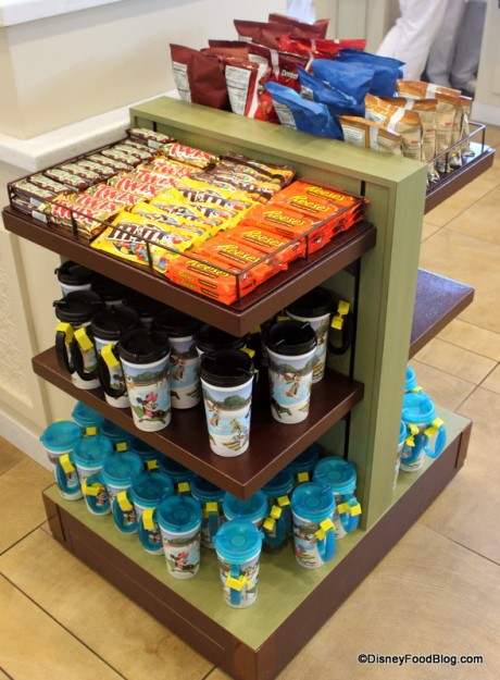 mugs and grab and go items Gasparilla Island Grill