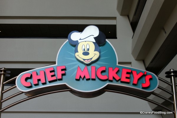 Chef Mickeys Sign