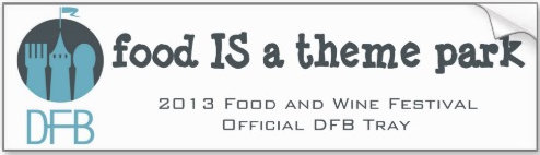 DFB Food and Wine Festival Tray Sticker