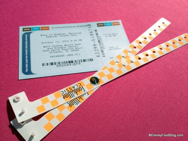 Food and Wine Classic Armbands and Tickets