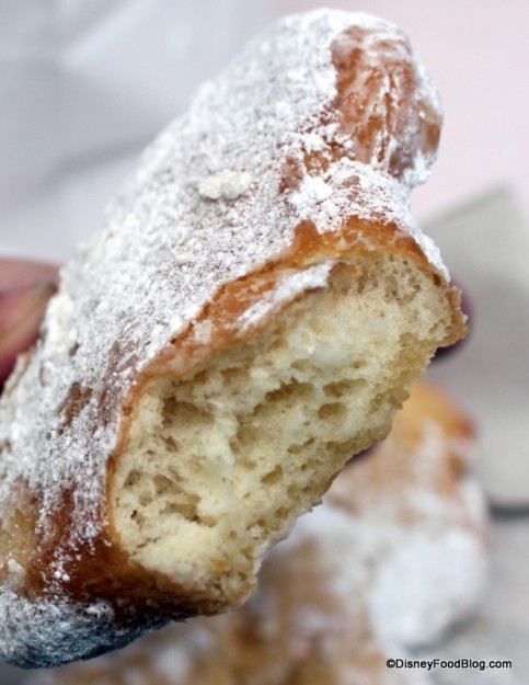 Mint Julep Mickey Beignets -- Inside