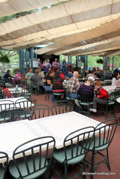 Seating at French Market -- doubles as Julep Bar seating