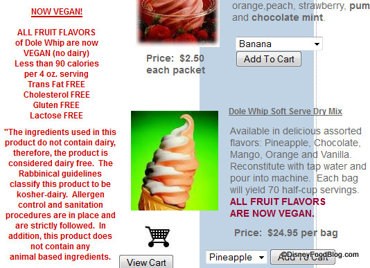 Unified Enterprisees Corp Dole Whip Vegan