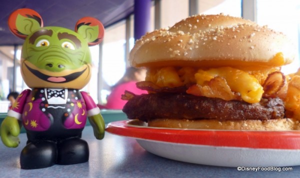 Sonny Eclipse VinylMation next to burger