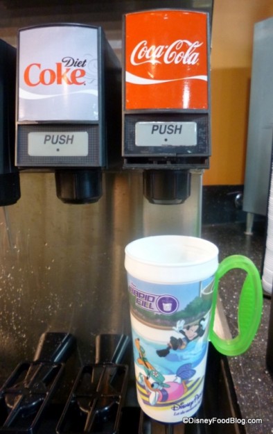 Rapid Fill Mug on tray