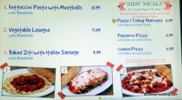 Caribbean Beach Resort Pasta