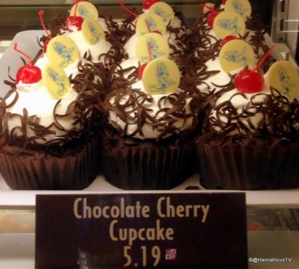 Chocolate Cherry Cupcake in Case