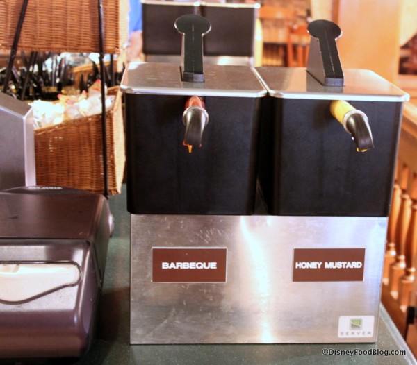 Condiments at Columbia Harbour House