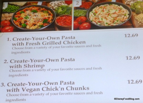 Gasparilla Create Your Own Pasta