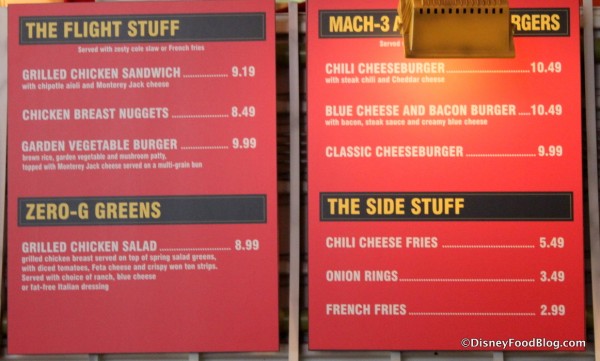 Menu 1 Taste Pilots Grill