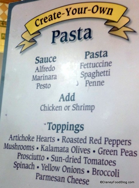 Riverside Create Your Own Pasta