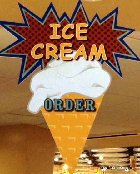 ice cream sign