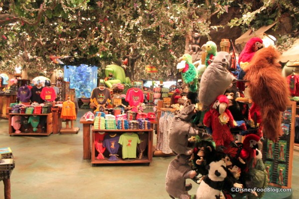retail shop Rainforest Cafe