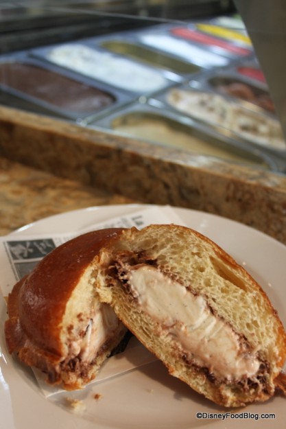 Brioche Ice Cream Sandwich with Sorbets
