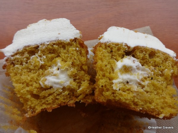 Earl Pumpkin Spice Cupcake Cross Section