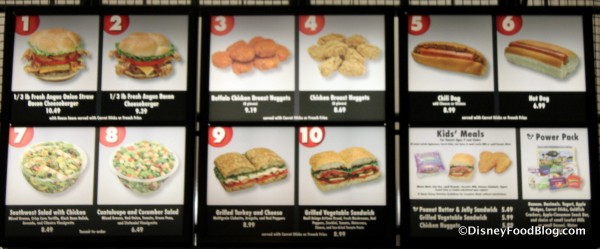 Entree Menu Backlot Express