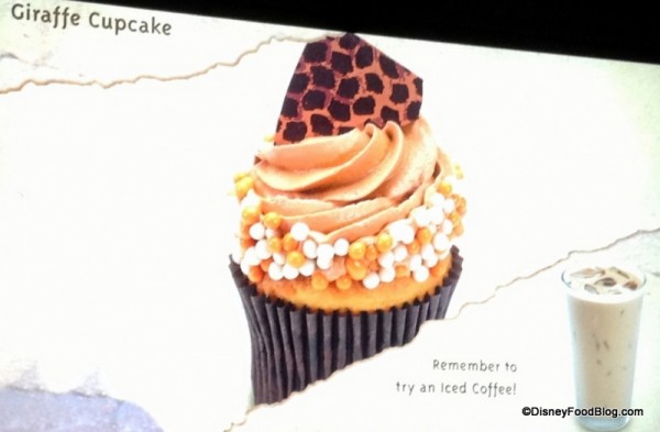 Giraffe Cupcake menu flash
