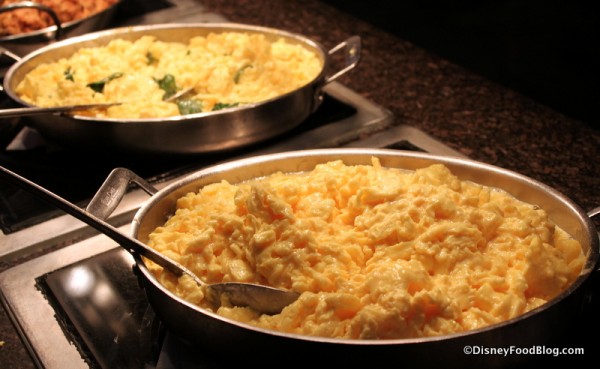 Goat Cheese & Spinach Scrambled Eggs and Plain Scrambled Eggs Boma