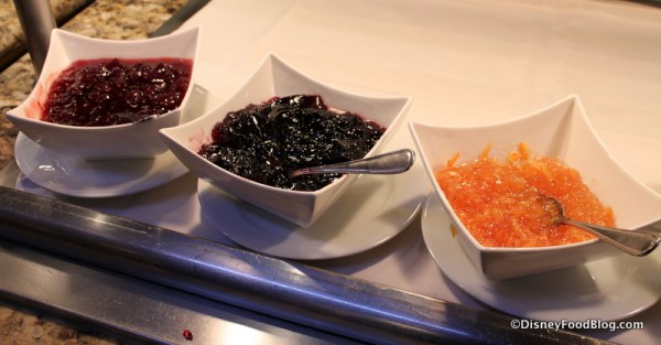Strawberry Preserves, Grape Jelly, and Orange Marmalade Boma