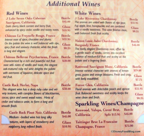 Additional Wines Marrakesh