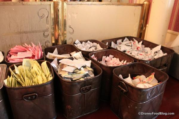 Condiment Bar Golden Horseshoe