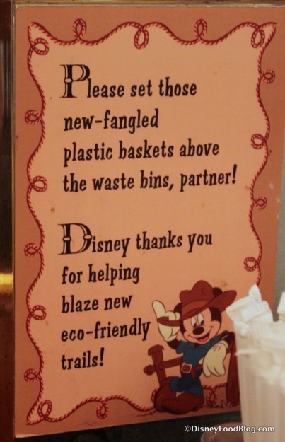 Sign for Plastic Baskets Golden Horseshoe