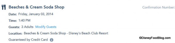 Beaches and Cream Reservation