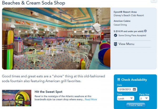 Beaches and Cream Reservations
