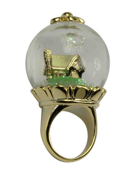 Snow White Snow Globe Ring