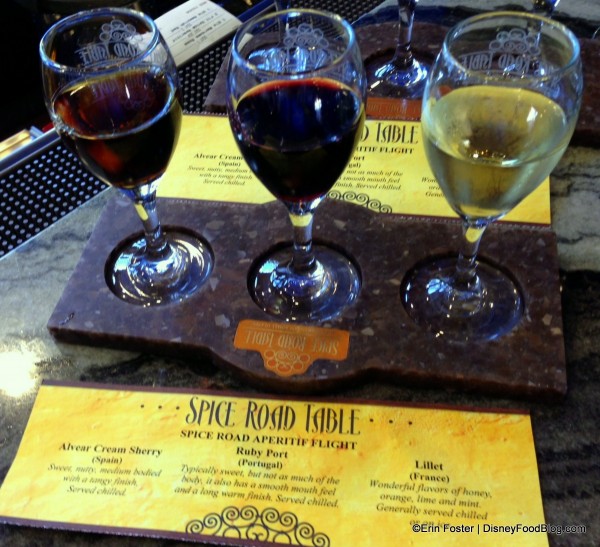 Aperitif Flight -- Click to Enlarge 