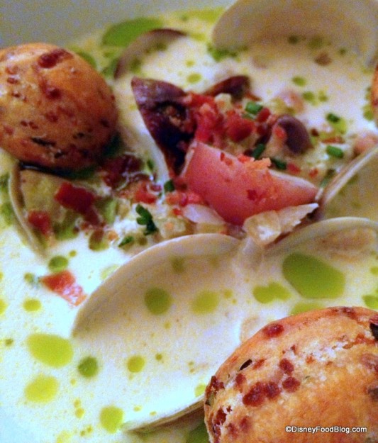 New England Clam Chowder -- Up Close 