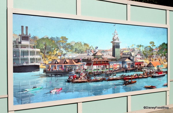 Disney Springs Artwork on construction walls