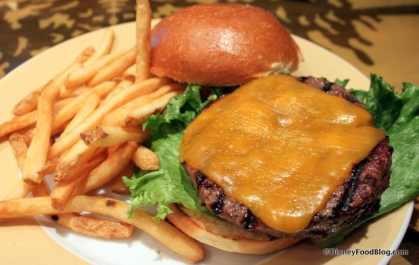 Half Pound Char-Broiled Burger -- Up Close