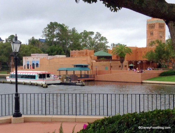 Spice Road Table from across the Lagoon