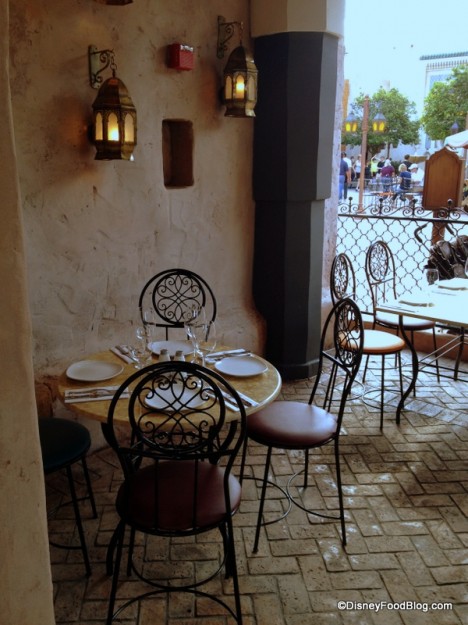 Table with a View of World Showcase