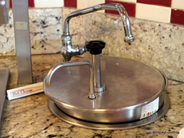 Plastic Cheese Dispenser at Casey's Corner